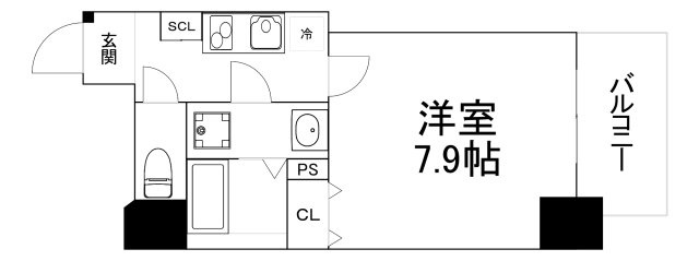 【間取り】 | エグゼ堺筋本町