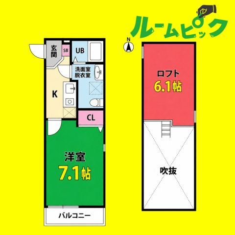 ラピネスコート　名古屋市賃貸　仲介手数料無料の間取り