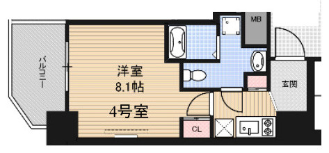 【間取り】 | エグゼ堺筋本町