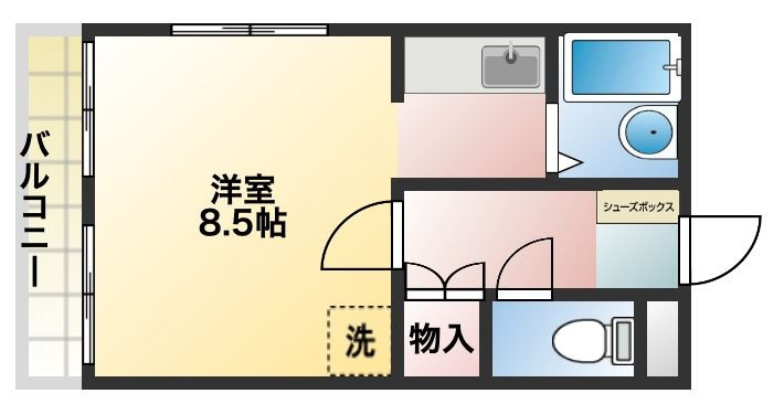 緒方ビルの間取り