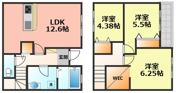 【間取り】 | リーブルファイン下萱津Ⅱ