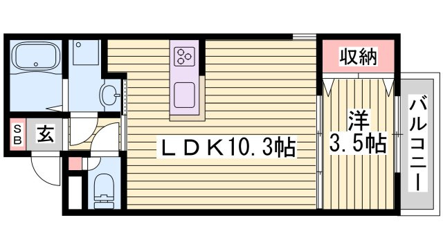 パロス明石イーストの間取り
