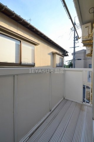 広島市西区草津新町１丁目のアパートのバルコニー|広々としたバルコニーです