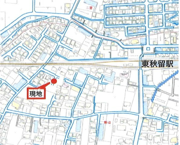あきる野市野辺　宅地分譲　全4区画　D号地の地図