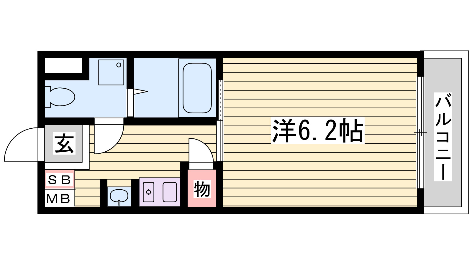 カーサ王塚台の間取り