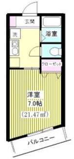 【間取り】 | カーサクラウン谷保 | 間取りです。