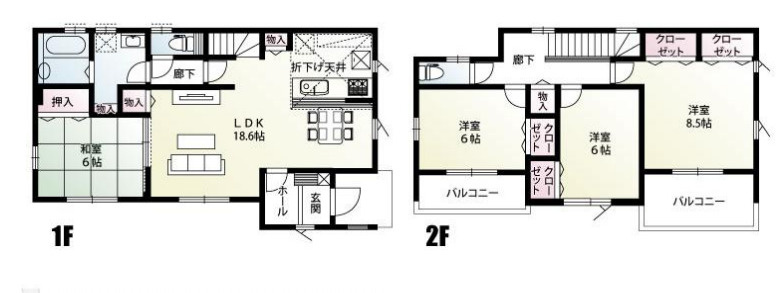 鴻巣市滝馬室　新築一戸建て　4区画　01の間取り|【全4棟・1号棟】鴻巣市滝馬室　新築一戸建て　4区画　01・4LDK・土地面積248.77m2・建物面積110.96m2