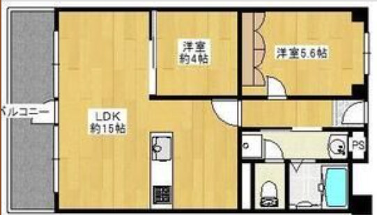 魚崎コーポの間取り