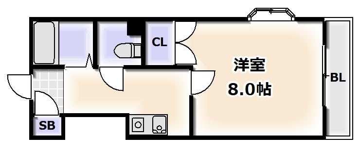 メゾンドール秋桜の間取り