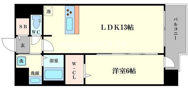プレサンス新町ウィズジョイの間取り