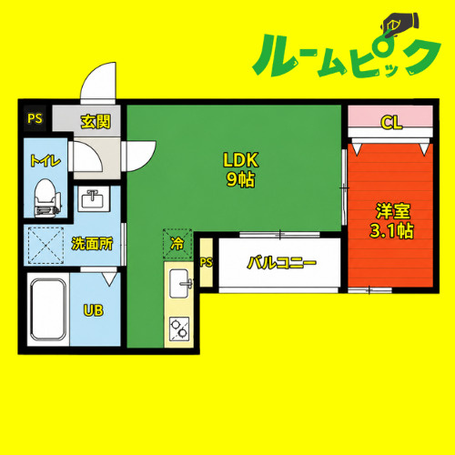 CRASTINE大杉(クラスティーネオオスギ)　名古屋市賃貸　仲介手数料無料の間取り