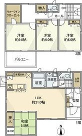 石浜南ヶ丘戸建の間取り