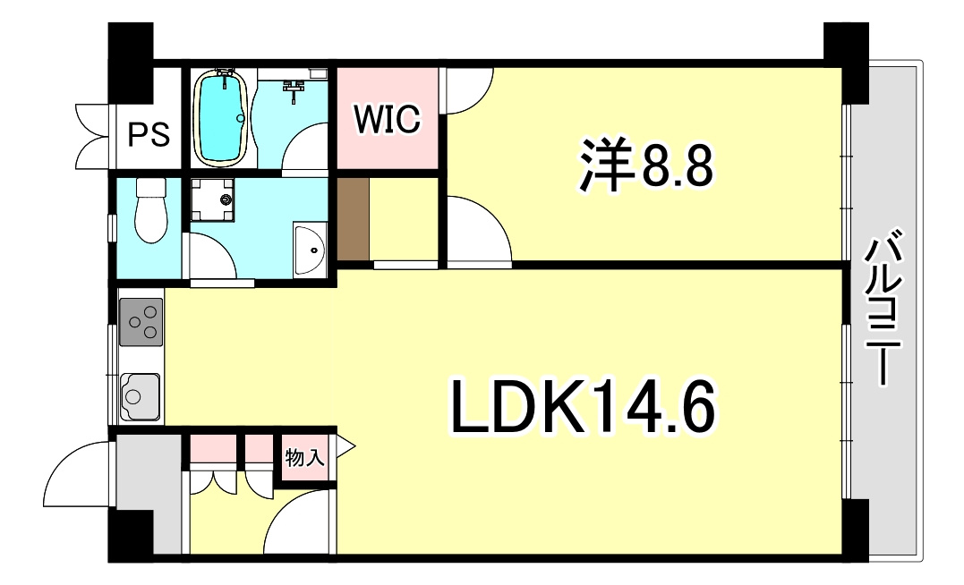 鳴尾小松住宅Ｃ棟の間取り