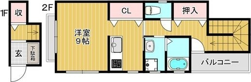 シャーメゾンYs　Bの間取り