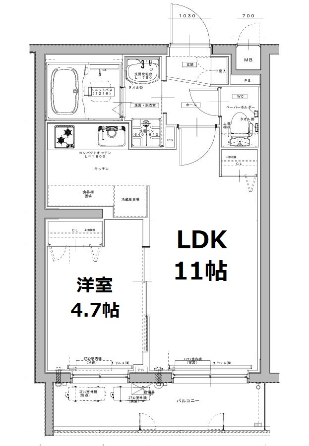 グランカーサ京都駅前の間取り