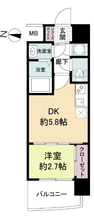 セレニテ東三国ミラクの間取り