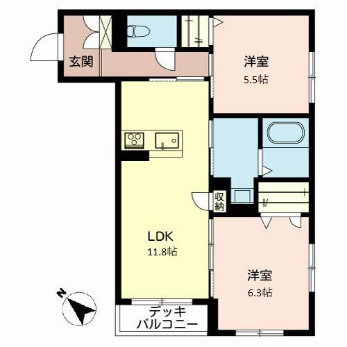 カーサ アトリオSKの間取り