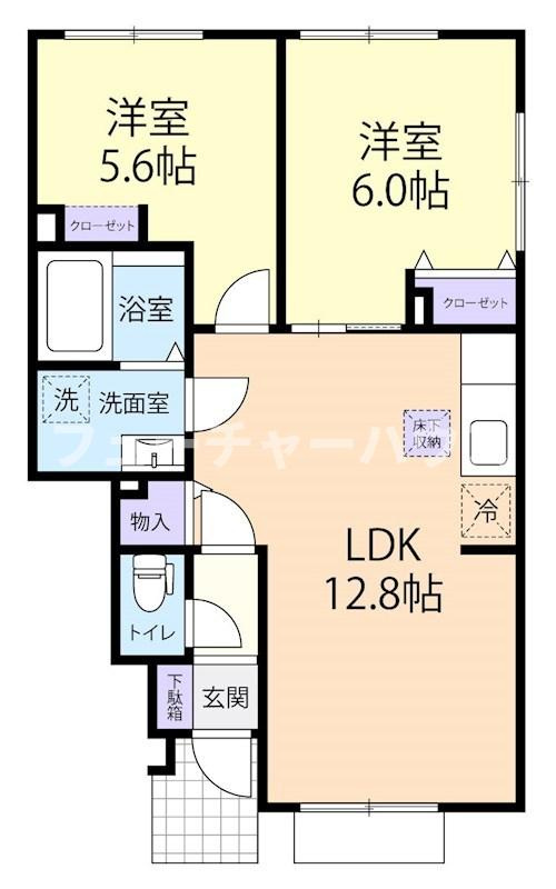 La　vita　comoda（ラ　ヴィータ　コモダ）の間取り