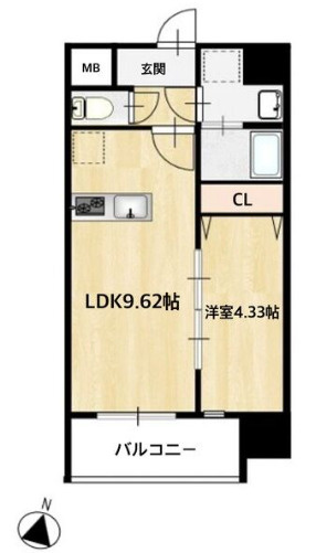 【間取り】 | MAISON PREMIER UMEDA NORTH