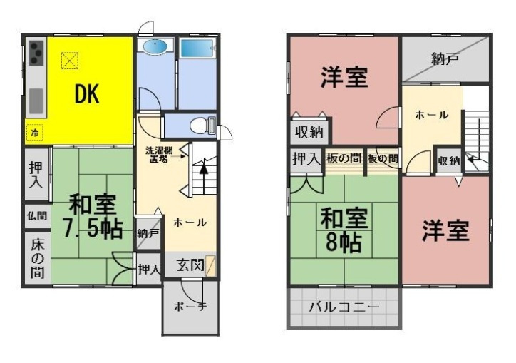 ６７１８６　岐阜市伊吹町中古戸建ての間取り