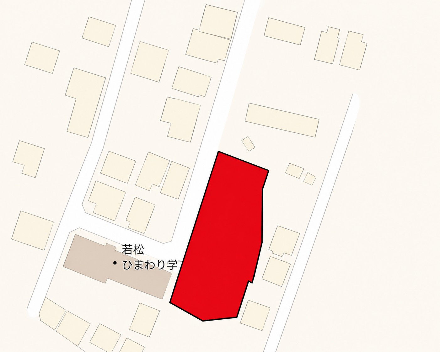 若松区原町売土地の土地図|土地面積　1775.11㎡