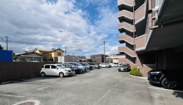 熊本市中央区渡鹿５丁目の賃貸マンションの駐車場|駐車場です