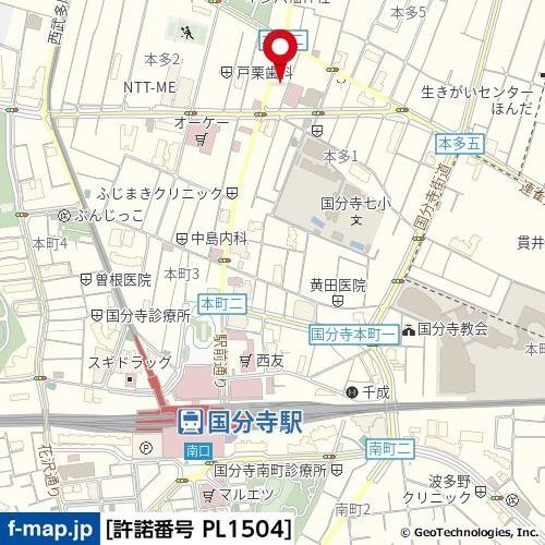 藤和シティコープ国分寺の地図