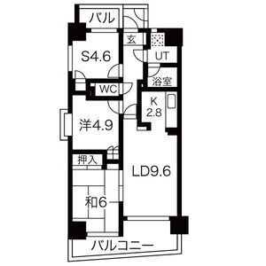 ライオンズマンション須磨マリンビューの間取り