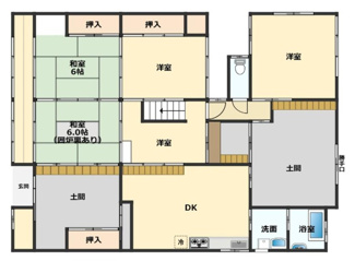 【間取り】 | 近江八幡市安土町東老蘇　中古戸建