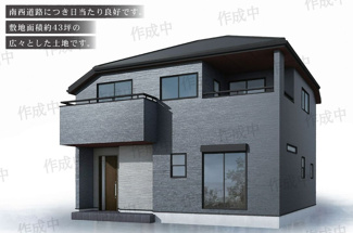 【外観パース】 | 泉区下和泉3丁目　新築分譲住宅　全1棟 | パース