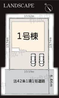 【区画図】 | 泉区下和泉3丁目　新築分譲住宅　全1棟 | 配置図