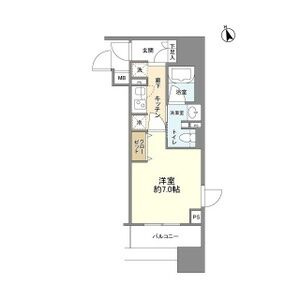 名古屋市中区橘２丁目の賃貸マンションの間取り