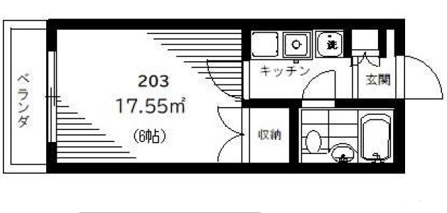 フローラ鶴見の間取り