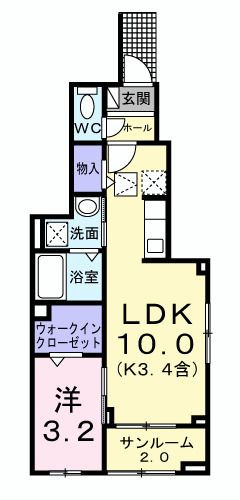 【間取り】 | ソレイユ緑ヶ丘(ソレイユミドリガオカ)