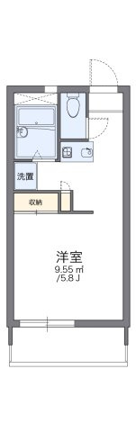 レオパレスグリーンハイツＣの間取り