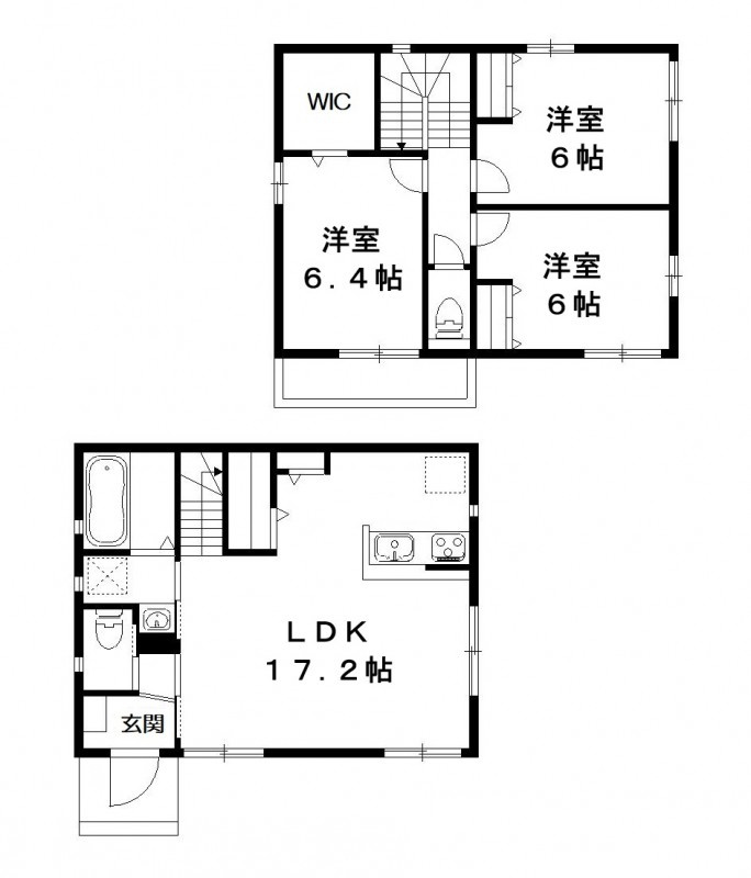 ハイランド立野　Ｂ棟の間取り