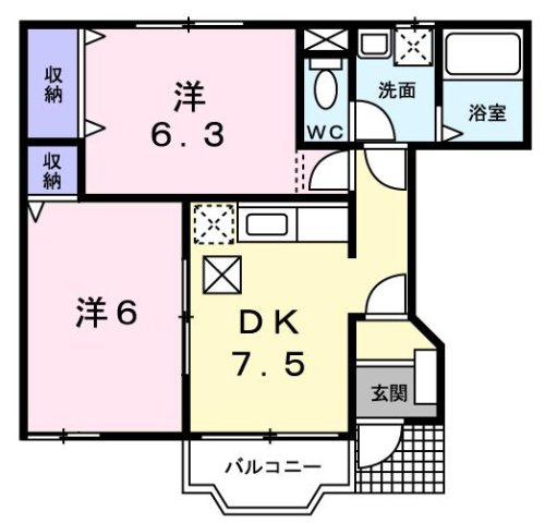 トランキーロ・Ｙの間取り