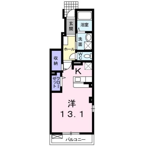 フルール　セゾン　Ⅱの間取り
