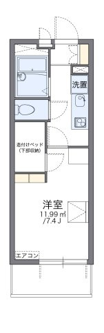 レオパレスしるびあの間取り|代表的な間取のため実際の間取とは異なる場合があります