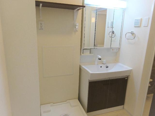 仮）つくばみらい市小絹新築アパートの洗面所|洗面（イメージ）