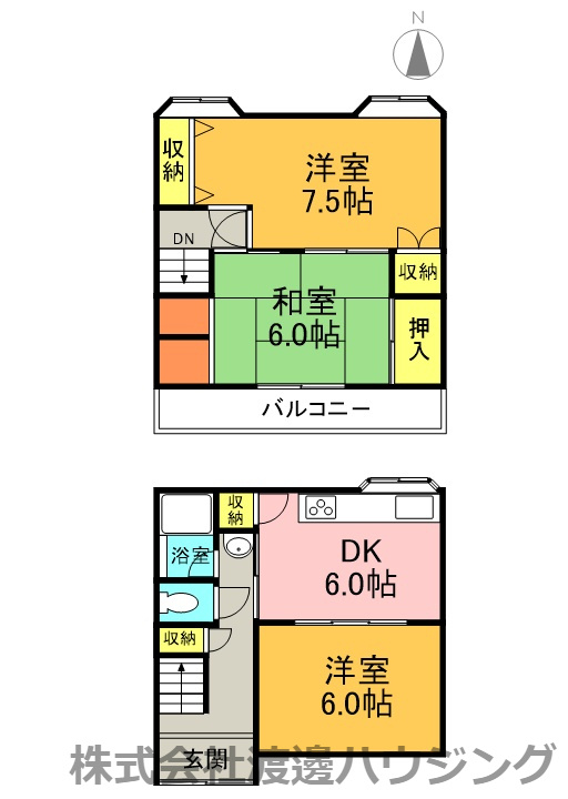 門真四宮５丁目一戸建の間取り
