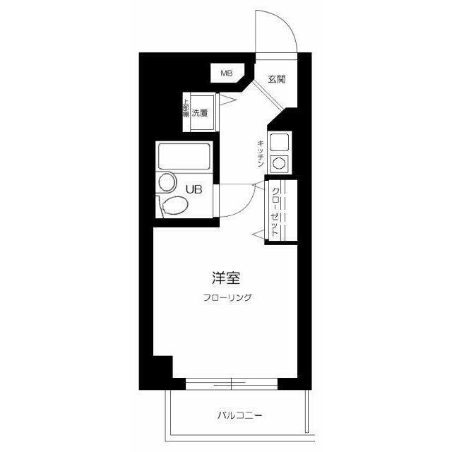 目黒区大橋２丁目の賃貸マンションの間取り