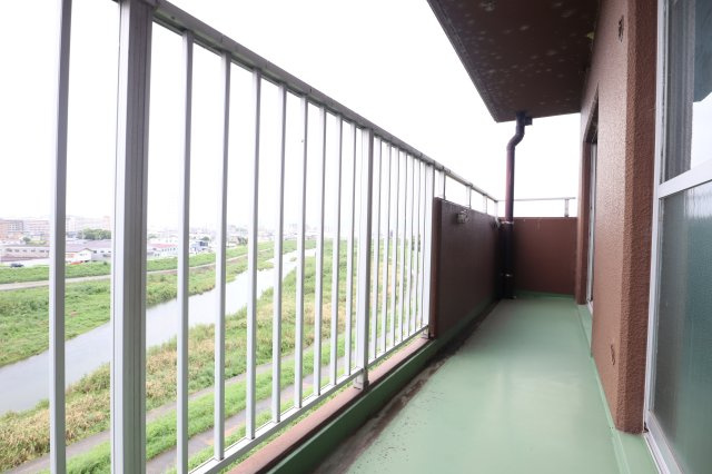 園田ダイヤハイツのバルコニー