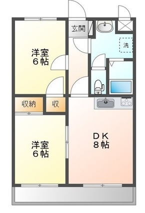 【間取り】 | シャトレーたしろ第2
