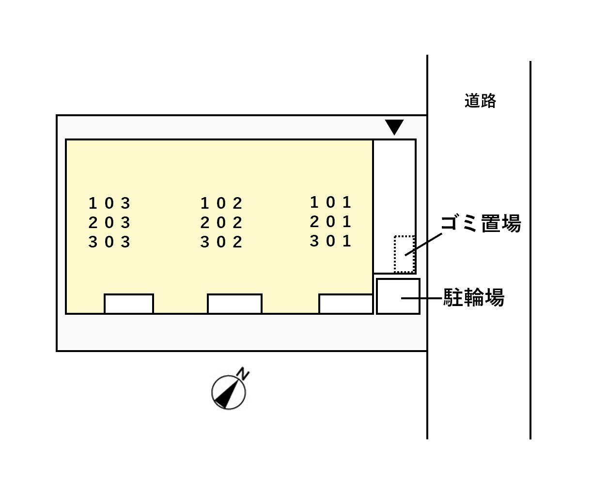 ソレーユの駐車場|駐車場