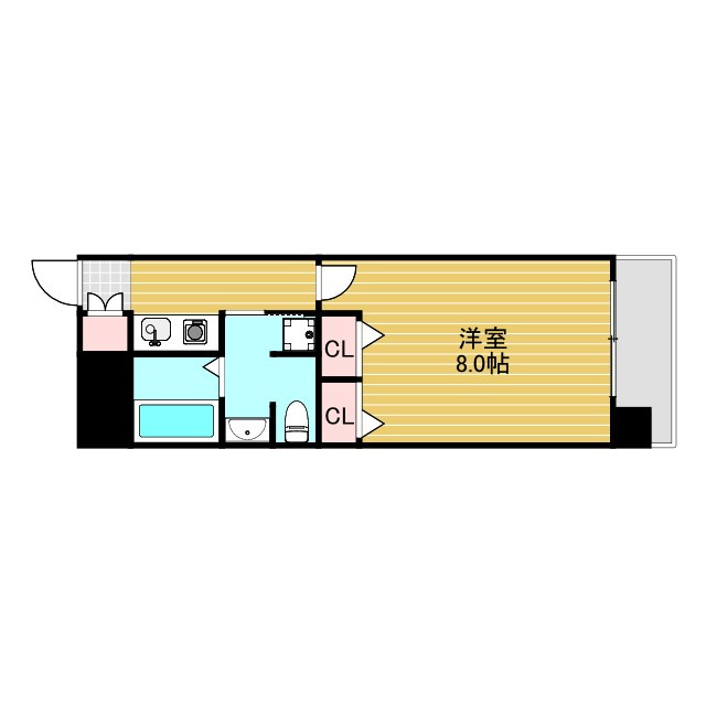 アスリート新大阪Ⅱの間取り