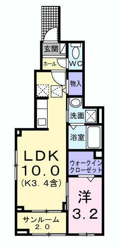【間取り】 | ソレイユ緑ヶ丘(ソレイユミドリガオカ)