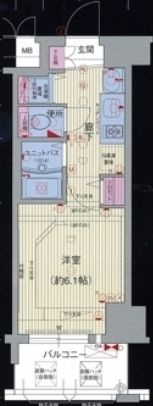 プレサンス大阪城公園パークプレイスの間取り