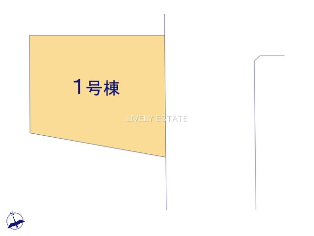 草加市八幡町 新築分譲住宅の区画図
