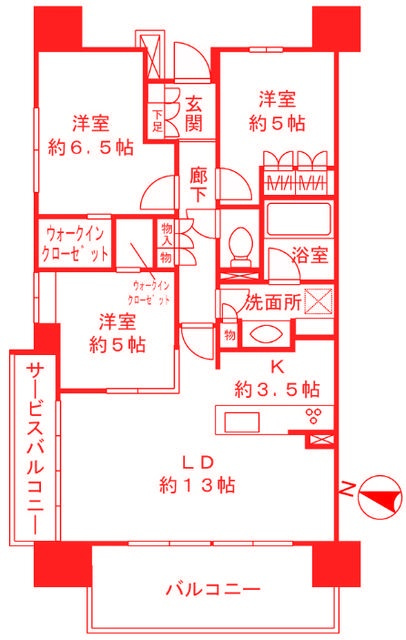 クリオレジダンス横浜新杉田の間取り